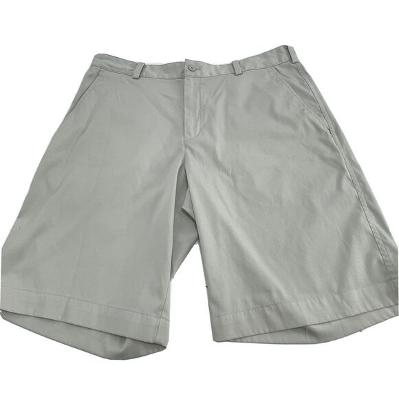 NIKE Dri-Fit Mens Size 34 Shorts Pockets Stretch Golf Tan - Picture 1 of 6